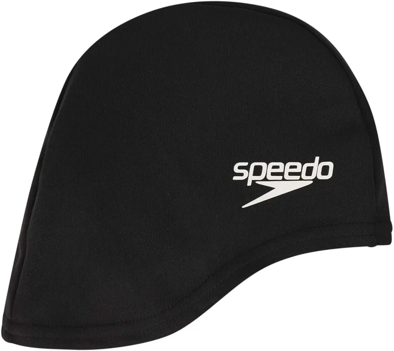 Speedo Junior Polyester Swim Cap Black